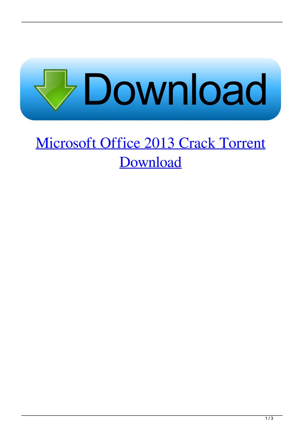 microsoft office 2013 torrent
